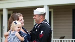 sailor and wife home