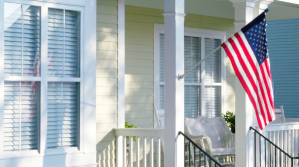 Home with an American Flag