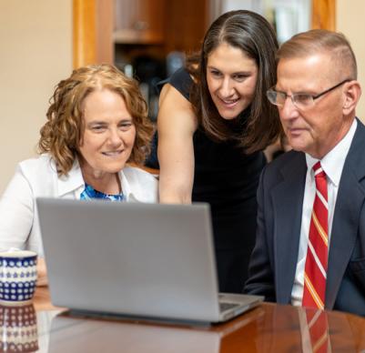 staff with homebuyers